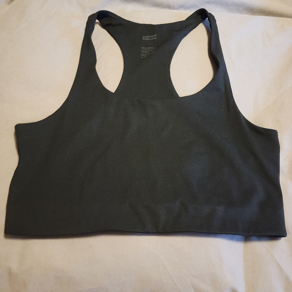 Girlfriend Collective Palona sports bra black large